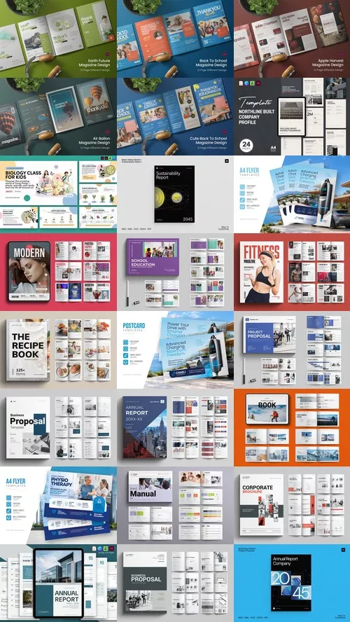 Download 24-in-1 Ultimate Adobe InDesign Templates Bundle - Vol. 7 ...