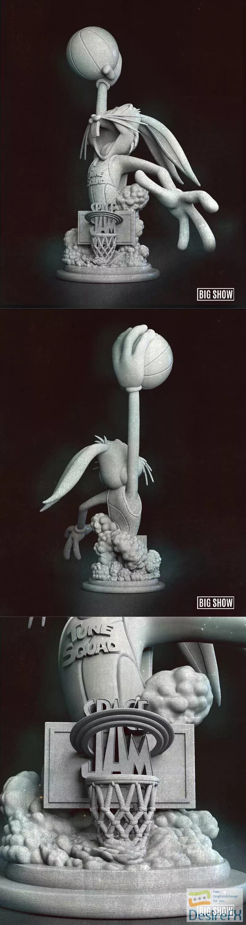 Download Big Show - Bugs Bunny Bust 3D Print - DesireFX.COM