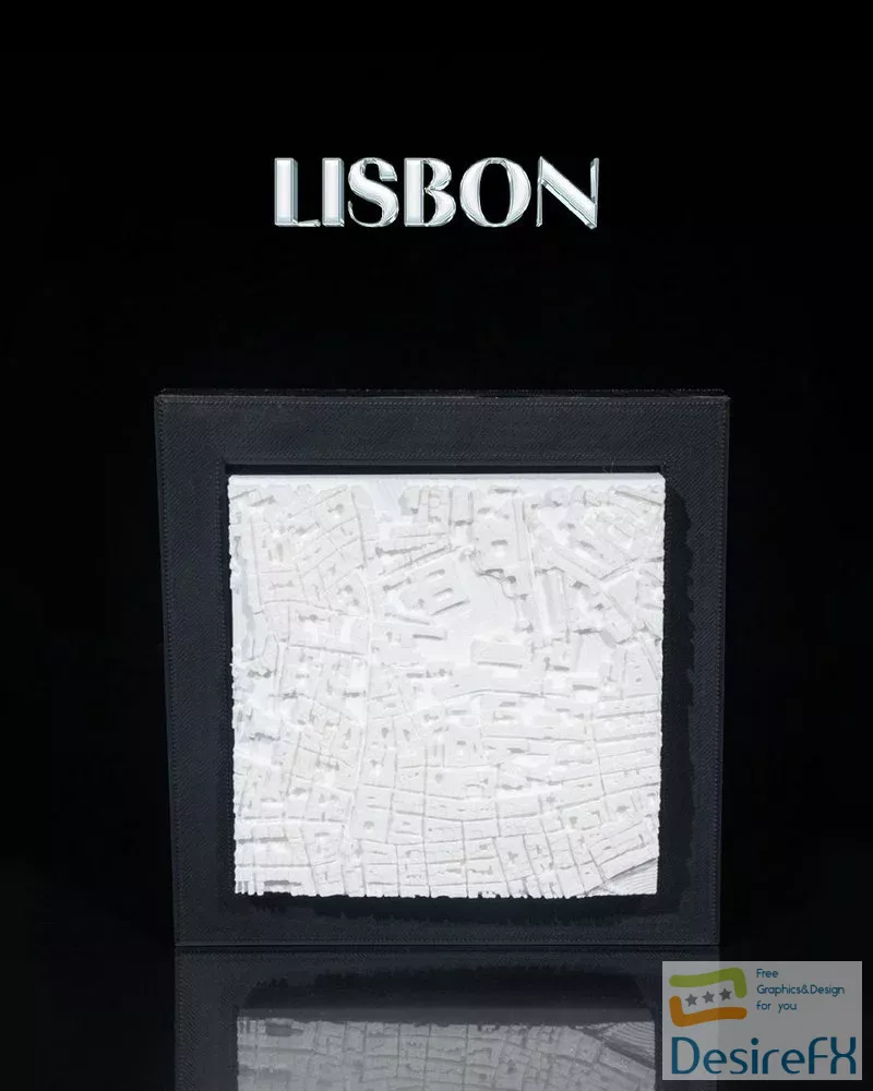 Download Lisbon - 3D Print - DesireFX.COM