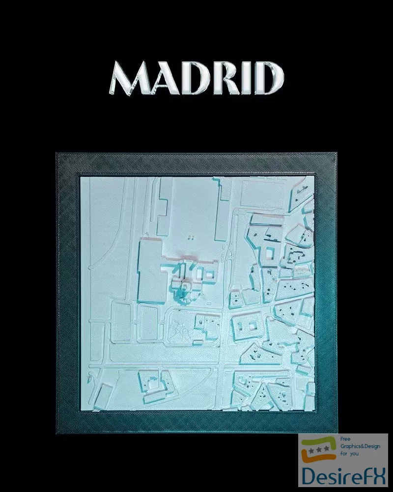Download Madrid - 3D Print - DesireFX.COM