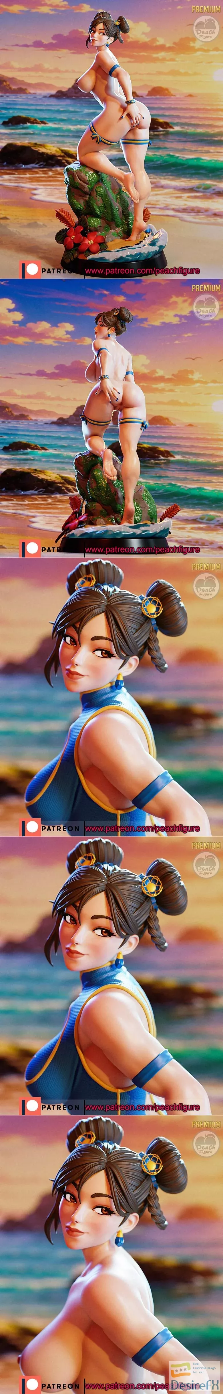 Download Peach Figure - Chun Li 3D Print - DesireFX.COM
